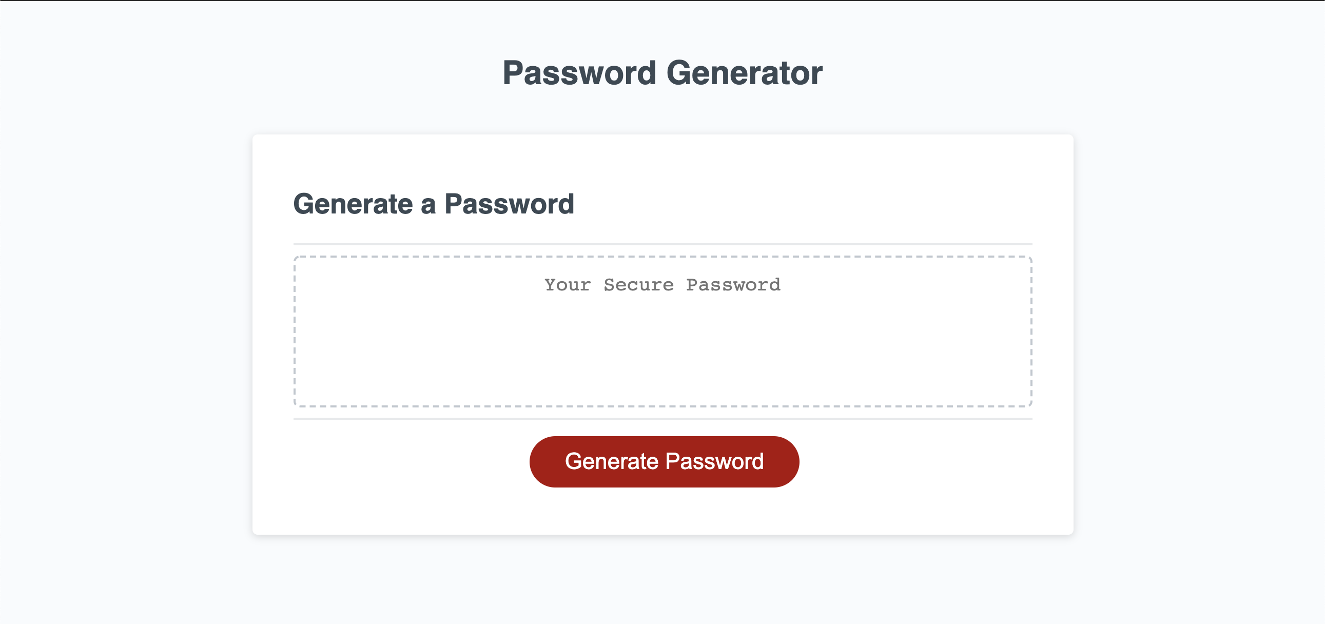 Password Generator